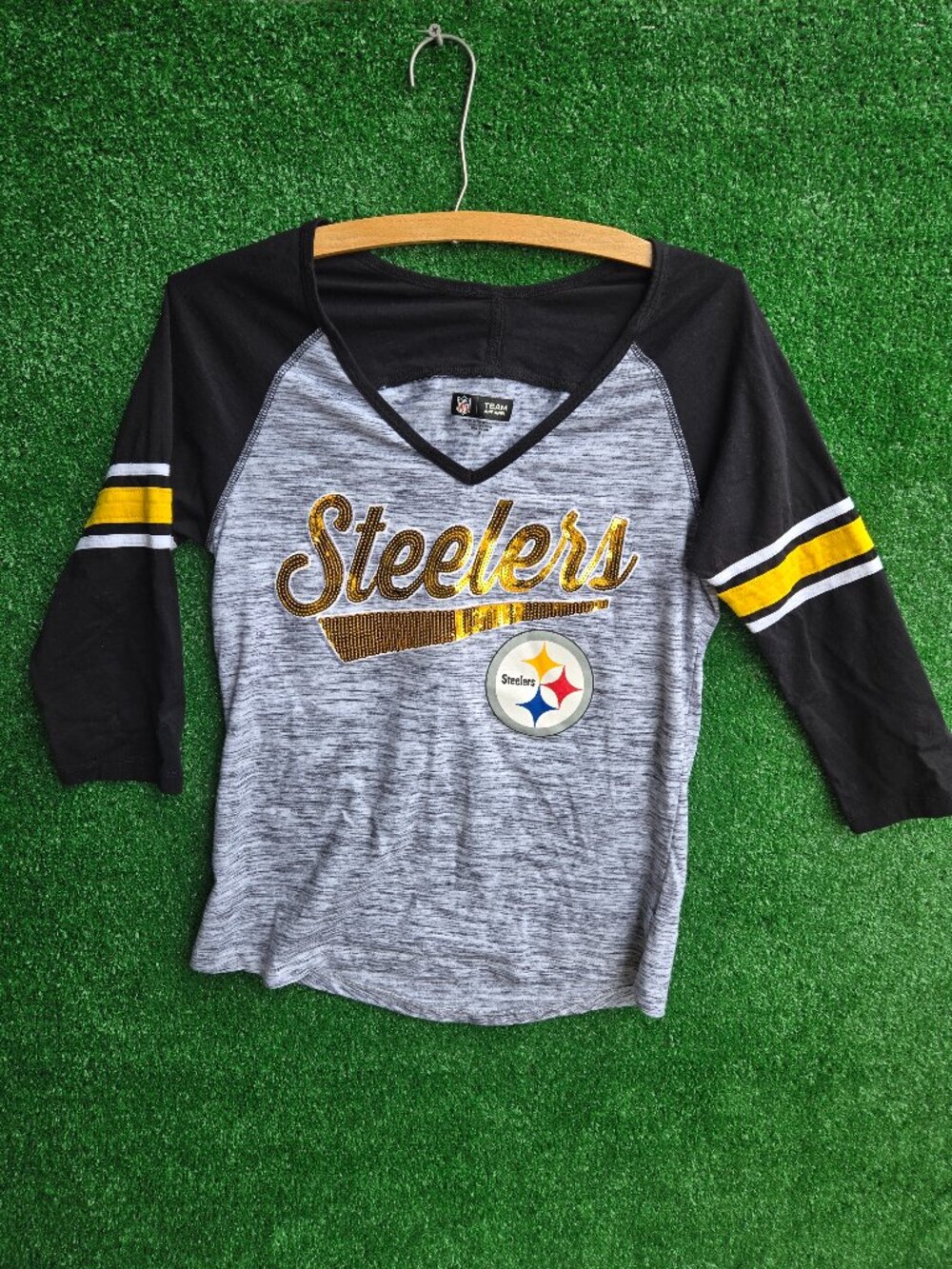 NFL Pittsburgh Steelers G-III women's top with sequins